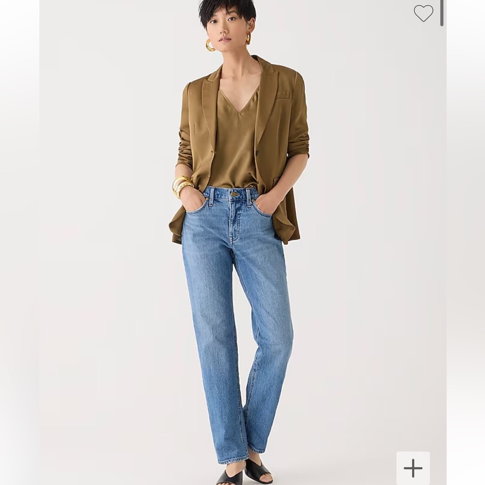 J Crew mid-rise '90s classic straight-fit jeans